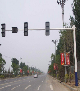 红绿灯杆